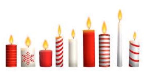 Illustration: Weihnachtskerzen